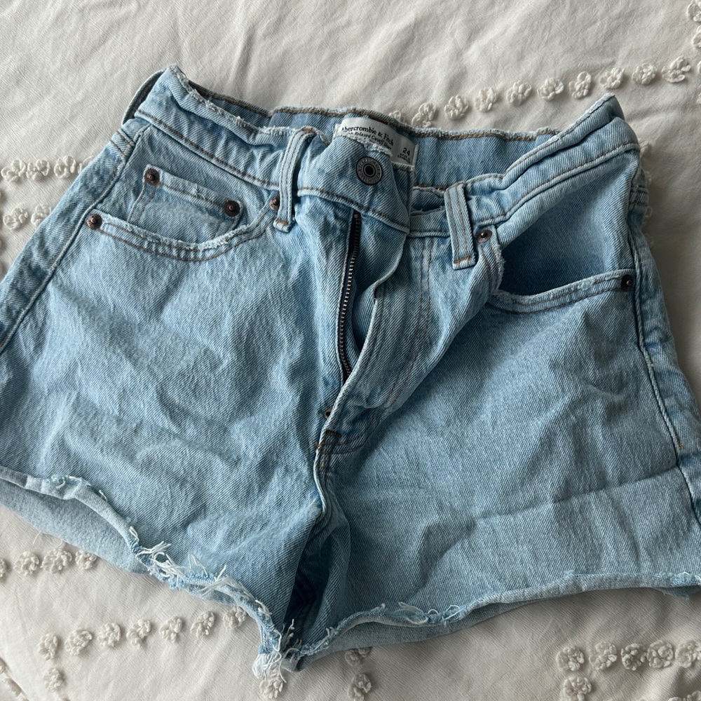 Abercrombie & Fitch Light Blue Jean Shorts